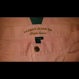 Lauren Ralph Lauren Pink Denim Capris Size 12
